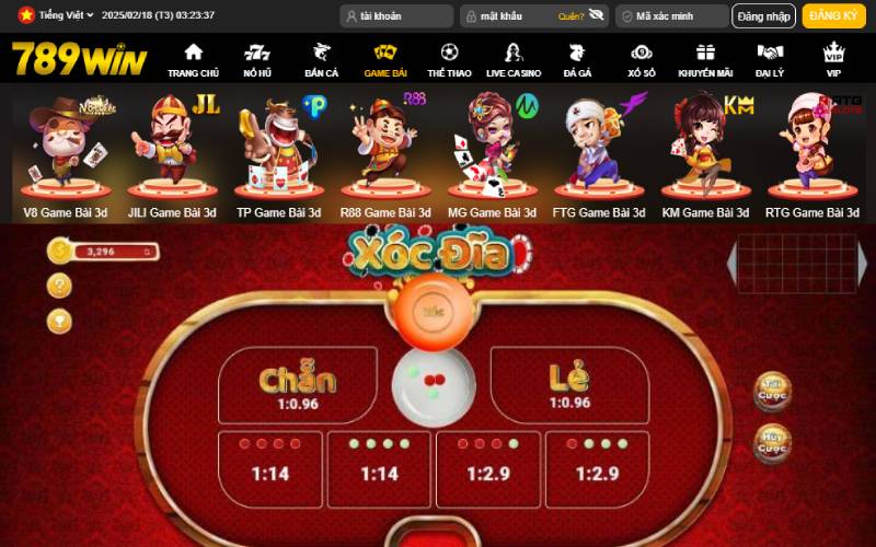 Tìm hiểu về xóc đĩa 789WIN live casino